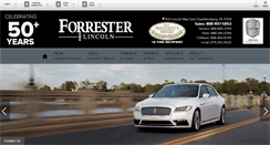 Desktop Screenshot of forresterlincoln.com