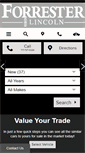 Mobile Screenshot of forresterlincoln.com